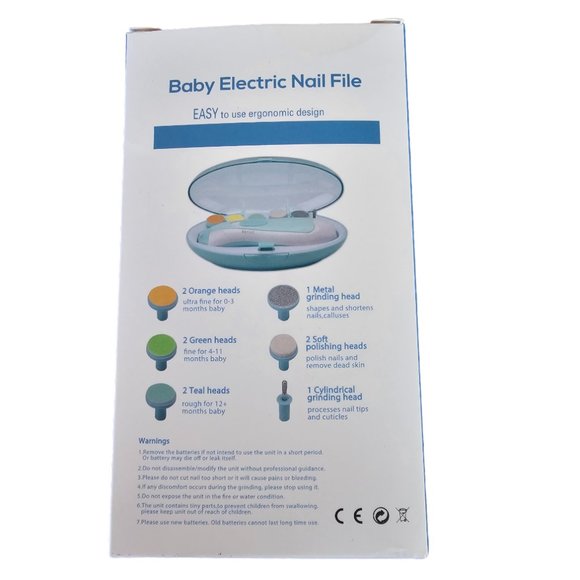 CONSEVISEN Baby Nail Trimmer Electric Nail File Baby Nail Clippers, 24 in 1 - Picture 5 of 6